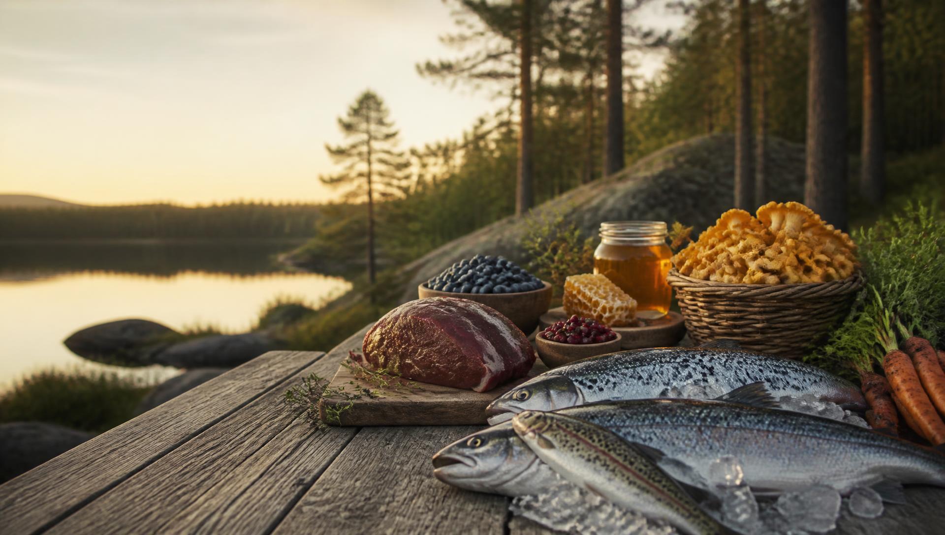 Dimmig skogsbryn möter en åker i morgonljus